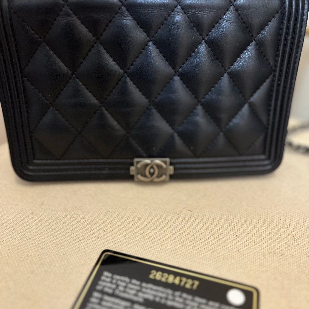 Black Quilted Leather Bag